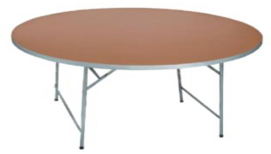 Catering Round Folding Table - Pack of 5