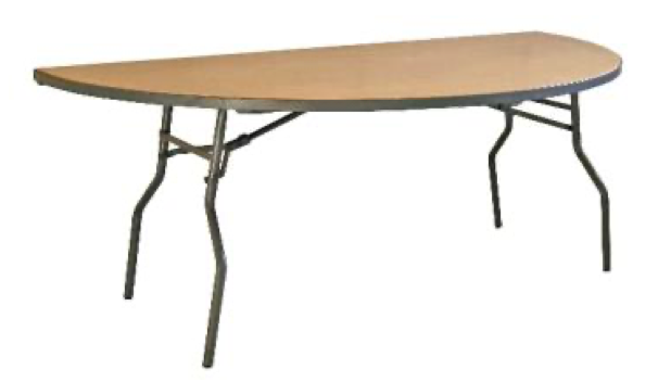 Catering Half Moon Folding Table (1800MM) - Pack of 5