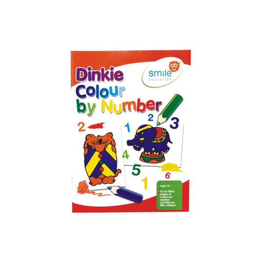Dinkie Colour By Number (A5 Stitched) - Pack of 6