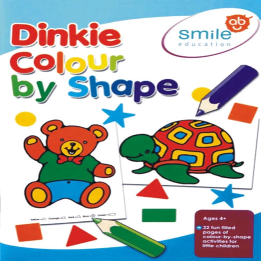 Dinkie Colour By Shape (A5 Stitched) - Pack of 6