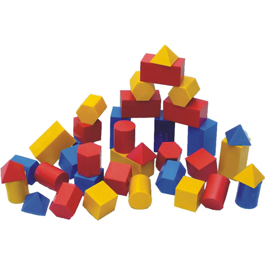 Geometric 3D Objects 15 Piece (Glued) - Pack of 6