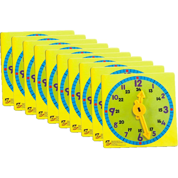 Learner's Clock (10 Piece) - Pack of 6