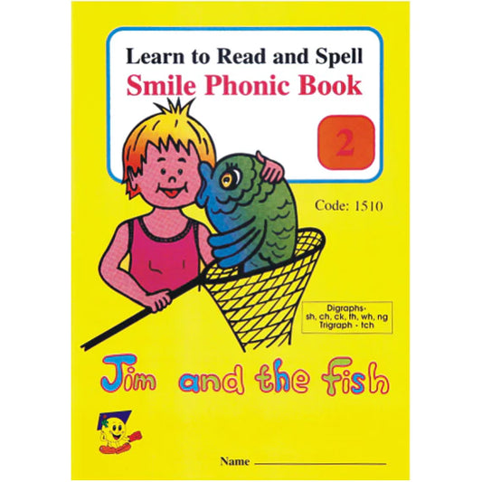 Phonic Book 2 - Jim & The Fish (A5 Stitched) - Pack of 6