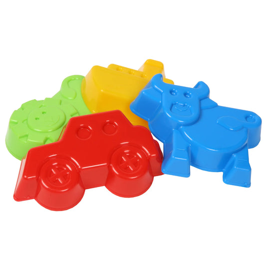 Animal or Transport Sand Mould (2 Piece) - Pack of 6